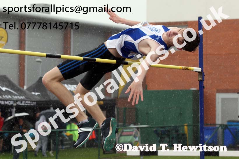 Mens under-17s high jump, Northern Under-17s/U-15s and U13s Champs, Leigh Sports Village, Leigh. Photo: David T. Hewitson/Sports for All Pics